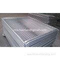 Galvanized wire mesh welded metal fence door